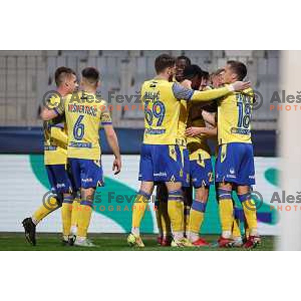 in action during Prva liga Telemach 2022-2023 football match between FC Koper and ND Gorica at SRC Bonifika, Koper, Slovenia on April 14, 2023