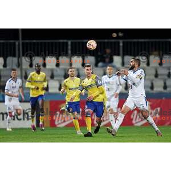 in action during Prva liga Telemach 2022-2023 football match between FC Koper and ND Gorica at SRC Bonifika, Koper, Slovenia on April 14, 2023