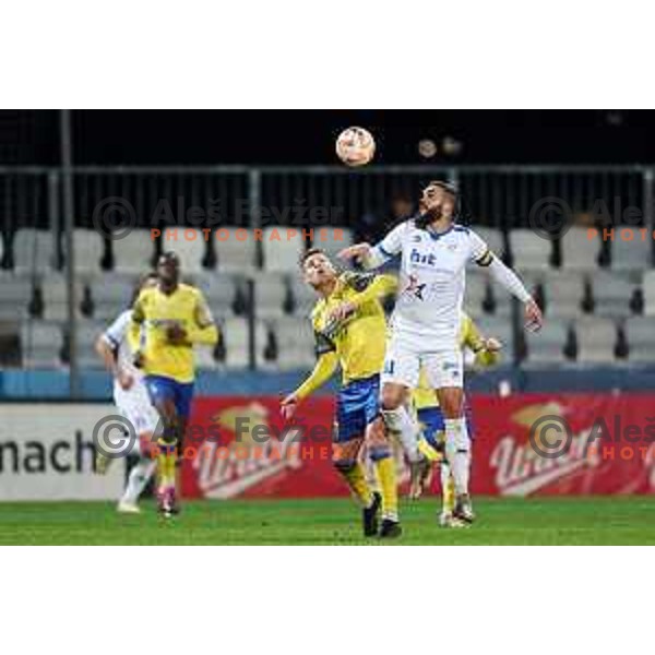 in action during Prva liga Telemach 2022-2023 football match between FC Koper and ND Gorica at SRC Bonifika, Koper, Slovenia on April 14, 2023