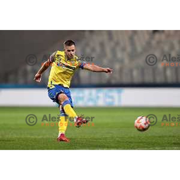 in action during Prva liga Telemach 2022-2023 football match between FC Koper and ND Gorica at SRC Bonifika, Koper, Slovenia on April 14, 2023