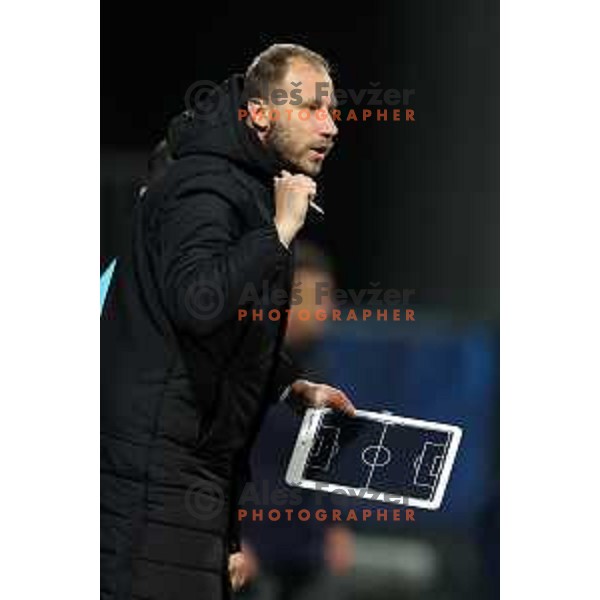 Dzengis Cavusevic, assistant coach of FC Koper in action during Prva liga Telemach 2022-2023 football match between FC Koper and ND Gorica at SRC Bonifika, Koper, Slovenia on April 14, 2023