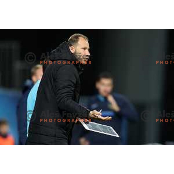 Dzengis Cavusevic, assistant coach of FC Koper in action during Prva liga Telemach 2022-2023 football match between FC Koper and ND Gorica at SRC Bonifika, Koper, Slovenia on April 14, 2023