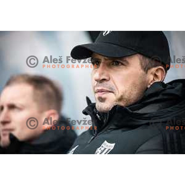 Dejan Grabic, head coach of Mura during Prva liga Telemach football match between Mura and Radomlje in Fazanerija, Murska Sobota, Slovenia on April 15, 2023. Photo: Jure Banfi