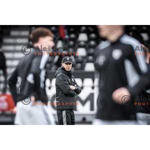 Dejan Grabic, head coach of Mura during Prva liga Telemach football match between Mura and Radomlje in Fazanerija, Murska Sobota, Slovenia on April 15, 2023. Photo: Jure Banfi