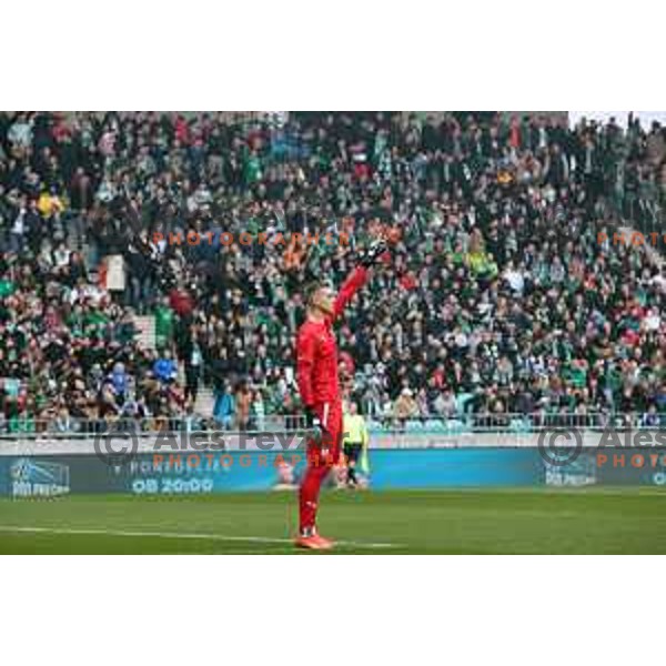 Matevz Vidovsek in action during Prva Liga Telemach 2022-2023 football match between Olimpija and Maribor in SRC Stozice, Ljubljana, Slovenia on April 16, 2023