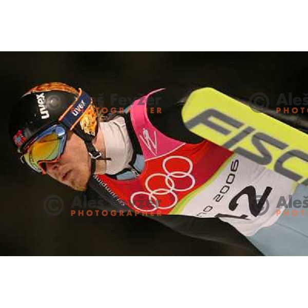 Romoeren (NOR) at 90 m individual ski jumping event in Pragelato at Torino 2006 Winter Olympic games, Italy on February 12, 2006