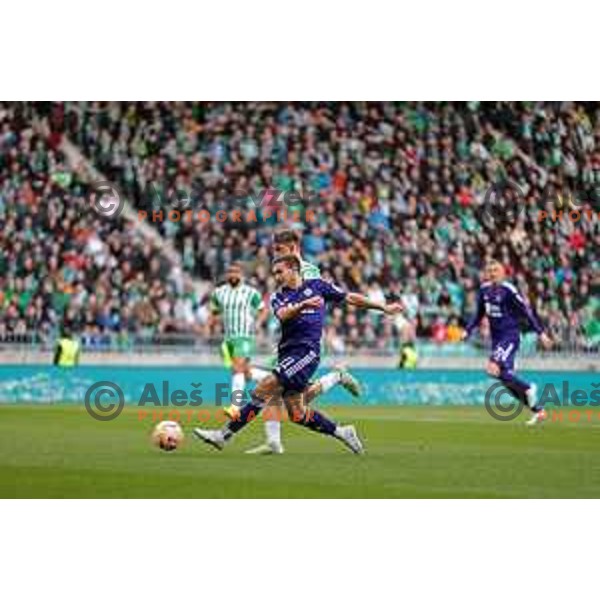 during Prva Liga Telemach 2022-2023 football match between Olimpija and Maribor in SRC Stozice, Ljubljana, Slovenia on April 16, 2023