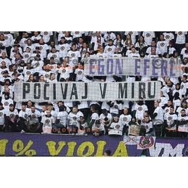 in action during Prva Liga Telemach 2022-2023 football match between Olimpija and Maribor in SRC Stozice, Ljubljana, Slovenia on April 16, 2023