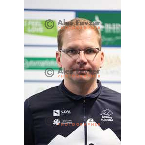 Jan Ilar at Slovenia Rowing team press conference, Ljubljana,Slovenia on April 20, 2023