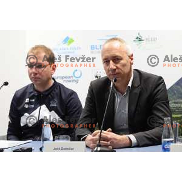 Jan Ilar and Jost Dolnicar at Slovenia Rowing team press conference, Ljubljana,Slovenia on April 20, 2023