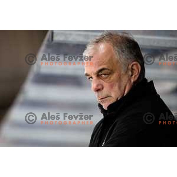 During ice-hockey friendly match between Slovenia and Italy in Bled ice-hall, Slovenia on April 20, 2023