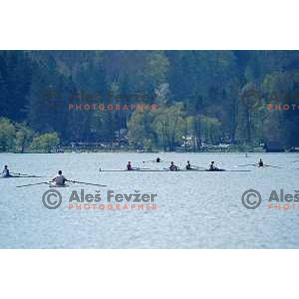 International Rowing Regatta on Lake Bled, Slovenia on April 22, 2023