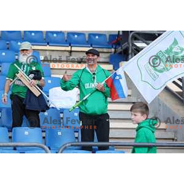 in action during Women\'s First league football match between ZNK Olimpija and ZNK Mura Nona in Ljubljana, Slovenia on April 22, 2023