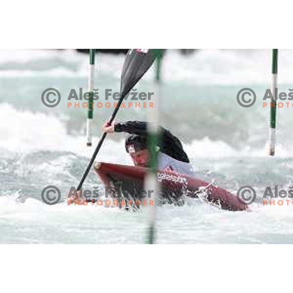 Zan Jakse at European Open Canoe Slalom Cup Tacen, Ljubljana, Slovenia on April 22, 2023 