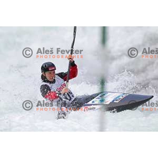 Eva Tercelj at European Open Canoe Slalom Cup Tacen, Ljubljana, Slovenia on April 22, 2023 