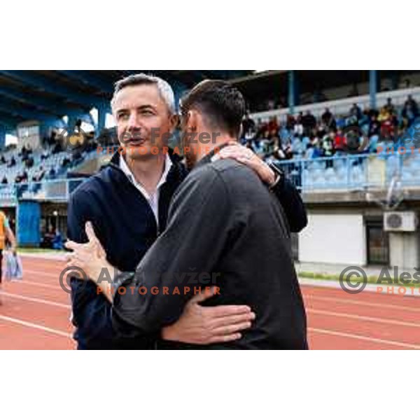 Agron Salja during Prva Liga Telemach 2022-2023 football match between Gorica and OlimpIjain Nova Gorica on April 23, 2023 , Slovenia on April 23, 2023 