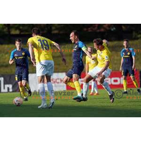 in action during Prva Liga Telemach 2022-2023 football match between Bravo and Celje in Ljubljana, Slovenia on April 23, 2023 