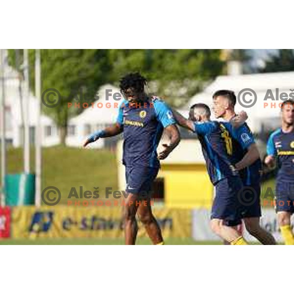 in action during Prva Liga Telemach 2022-2023 football match between Bravo and Celje in Ljubljana, Slovenia on April 23, 2023 