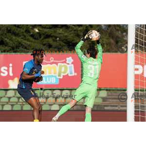 in action during Prva Liga Telemach 2022-2023 football match between Bravo and Celje in Ljubljana, Slovenia on April 23, 2023 