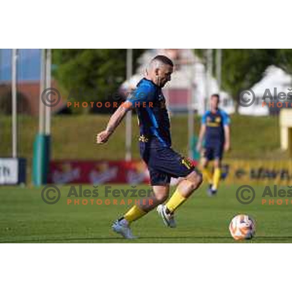 in action during Prva Liga Telemach 2022-2023 football match between Bravo and Celje in Ljubljana, Slovenia on April 23, 2023 