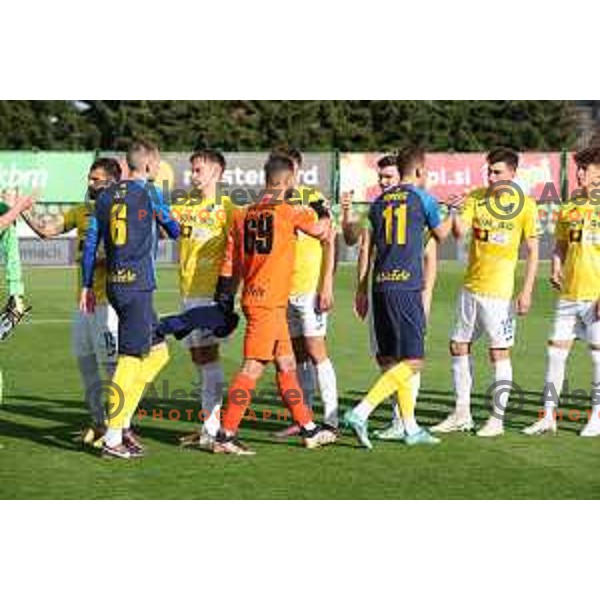 in action during Prva Liga Telemach 2022-2023 football match between Bravo and Celje in Ljubljana, Slovenia on April 23, 2023 , Slovenia on April 23, 2023