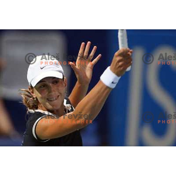 Petra Martic (CRO) at Banka Koper Slovenia Open WTA tennis tournament, Portoroz, 25.7.2008. Photo by Ales Fevzer 