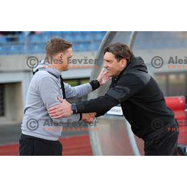 in action during Prva Liga Telemach 2022-2023 football match between Bravo and Celje in Ljubljana, Slovenia on April 23, 2023 , Slovenia on April 23, 2023