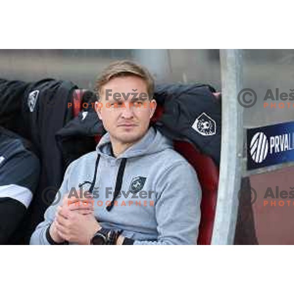 in action during Prva Liga Telemach 2022-2023 football match between Bravo and Celje in Ljubljana, Slovenia on April 23, 2023 , Slovenia on April 23, 2023