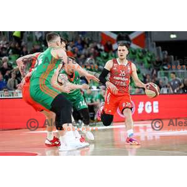 Nemanja Nedovic of Crvena Zvezda mts during ABA League 2022-2023 match between Cedevita Olimpija and Crvena Zvezda mts (SRB) in Ljubljana, Slovenia on April 24, 2023. Foto: Filip Barbalic