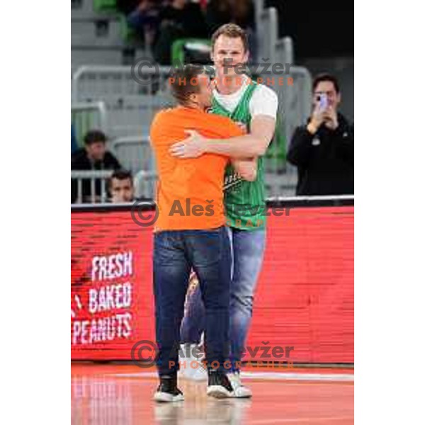 during ABA League 2022-2023 match between Cedevita Olimpija and Crvena Zvezda mts (SRB) in Ljubljana, Slovenia on April 24, 2023. Foto: Filip Barbalic