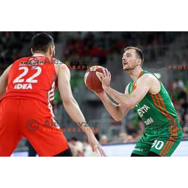 Zoran Dragic of Cedevita Olimpija during ABA League 2022-2023 match between Cedevita Olimpija and Crvena Zvezda mts (SRB) in Ljubljana, Slovenia on April 24, 2023. Foto: Filip Barbalic