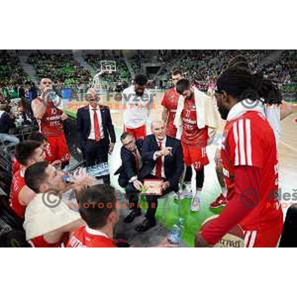 Head coach Dusko Ivanovic of Crvena Zvezda mts during ABA League 2022-2023 match between Cedevita Olimpija and Crvena Zvezda mts (SRB) in Ljubljana, Slovenia on April 24, 2023. Foto: Filip Barbalic