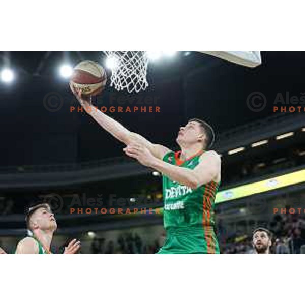 Amar Alibegovic of Cedevita Olimpija during ABA League 2022-2023 match between Cedevita Olimpija and Crvena Zvezda mts (SRB) in Ljubljana, Slovenia on April 24, 2023. Foto: Filip Barbalic