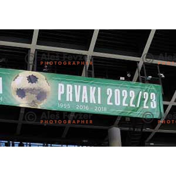 In action during Prva Liga Telemach 2022-2023 football match between Olimpija and Koper in SRC Stozice, Ljubljana, Slovenia on April 30, 2023 , Slovenia on April 23, 2023