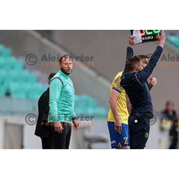 Dzengis Cavusevic during Prva Liga Telemach 2022-2023 football match between Olimpija and Koper in SRC Stozice, Ljubljana, Slovenia on April 30, 2023