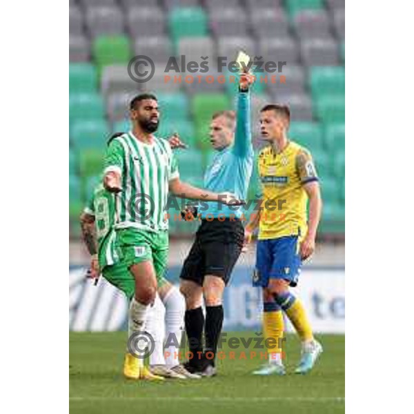 Referee David Smajc during Prva Liga Telemach 2022-2023 football match between Olimpija and Koper in SRC Stozice, Ljubljana, Slovenia on April 30, 2023