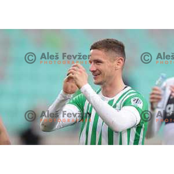 Dino Spehar during Prva Liga Telemach 2022-2023 football match between Olimpija and Koper in SRC Stozice, Ljubljana, Slovenia on April 30, 2023