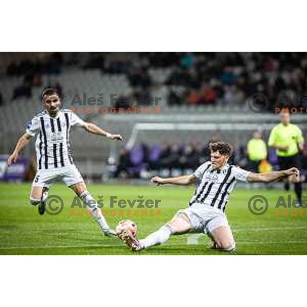 Kai Cipot in action during Prva liga Telemach football match between Maribor and Mura in Ljudski vrt, Maribor, Slovenia on May 2, 2023. Photo: Jure Banfi