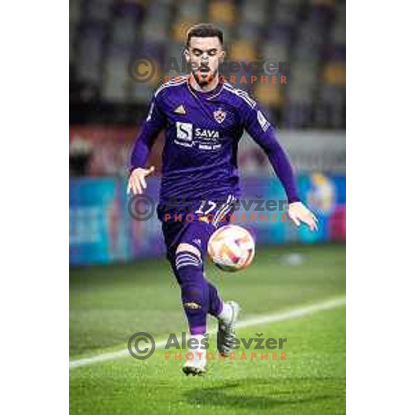 Arnel Jakupovic in action during Prva liga Telemach football match between Maribor and Mura in Ljudski vrt, Maribor, Slovenia on May 2, 2023. Photo: Jure Banfi
