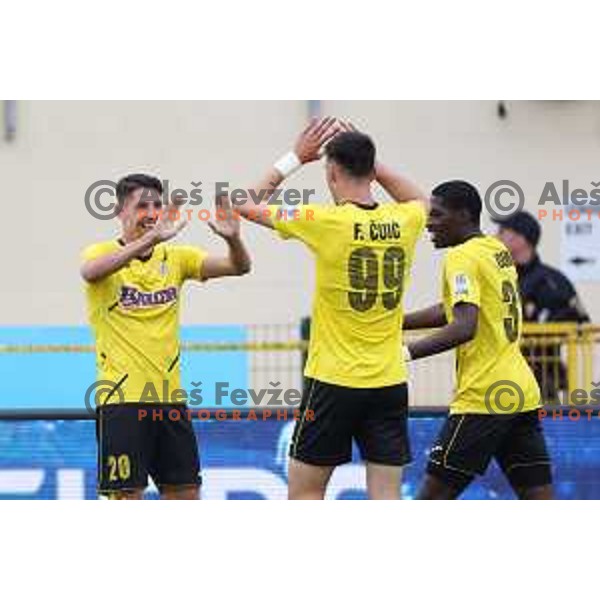 Ester Sokler celebrates goal during Prva Liga Telemach 2022-2023 football match between Radomlje and Olimpija in Domzale, Slovenia on May 3, 2023 , Slovenia on April 23, 2023