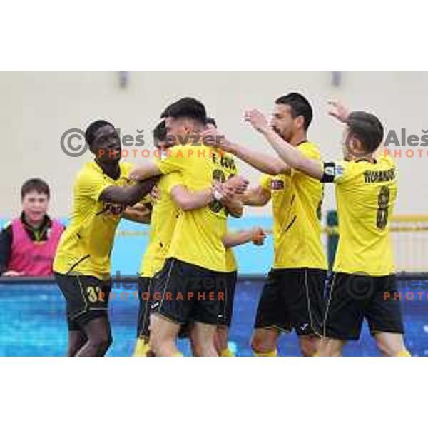 Ester Sokler celebrates goal during Prva Liga Telemach 2022-2023 football match between Radomlje and Olimpija in Domzale, Slovenia on May 3, 2023 , Slovenia on April 23, 2023