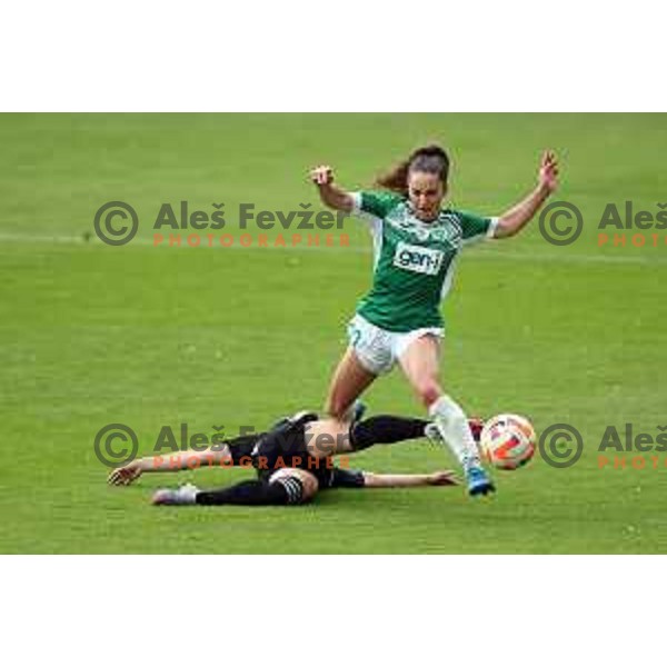 in action during Pivovarna Union Slovenian Cup match between ZNK Mura Nona and ZNK Olimpija in Celje on May 6, 2023