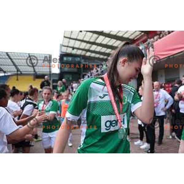 Zala Lucija Balazic after Pivovarna Union Slovenian Cup match between ZNK Mura Nona and ZNK Olimpija in Celje on May 6, 2023