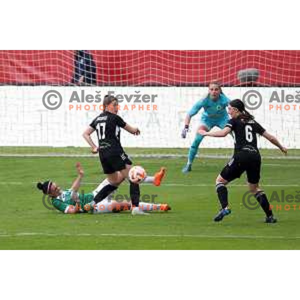 in action during Pivovarna Union Slovenian Cup match between ZNK Mura Nona and ZNK Olimpija in Celje on May 6, 2023 , Slovenia on April 23, 2023