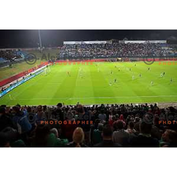 in action during Pivovarna Union Slovenian Cup match between Olimpija and Maribor in Celje on May 6, 2023 