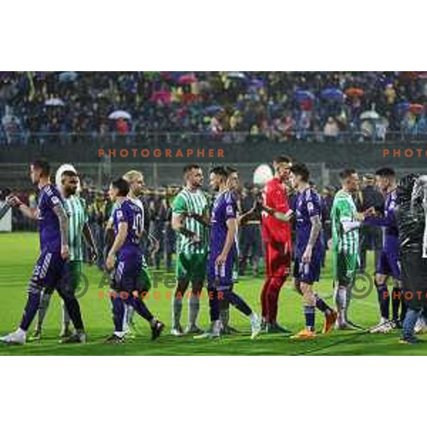 Matevz Vidovsek in action during Pivovarna Union Slovenian Cup match between Olimpija and Maribor in Celje on May 6, 2023