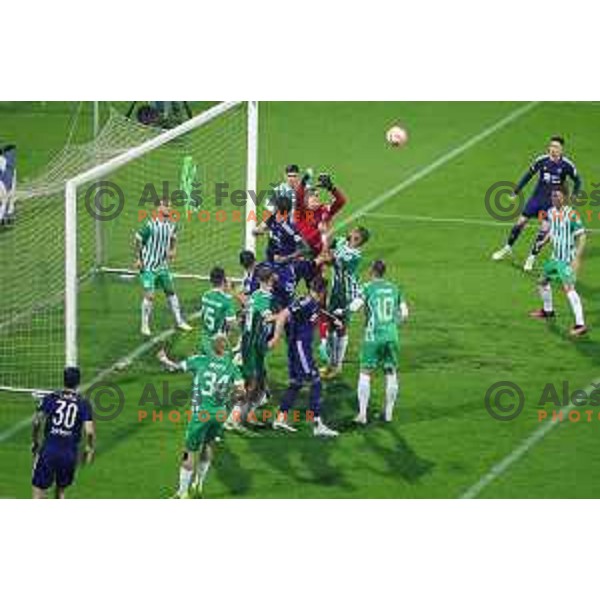 Matevz Vidovsek in action during Pivovarna Union Slovenian Cup match between Olimpija and Maribor in Celje on May 6, 2023