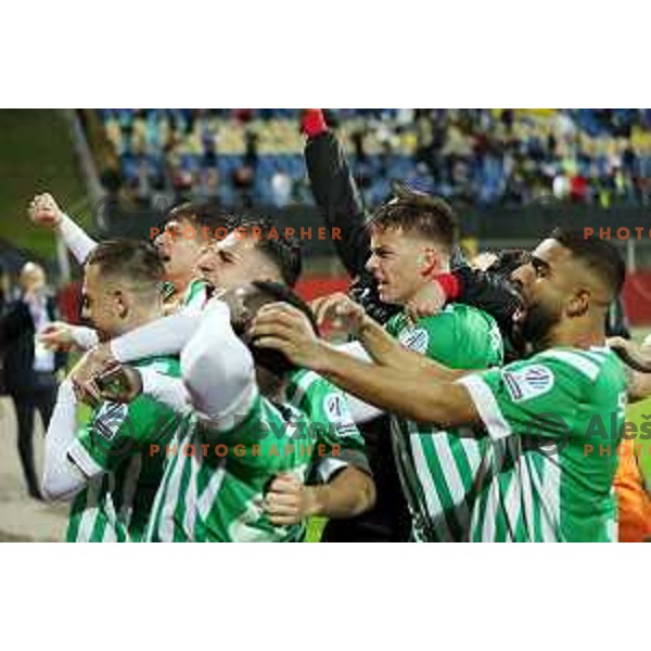 in action during Pivovarna Union Slovenian Cup match between Olimpija and Maribor in Celje on May 6, 2023 