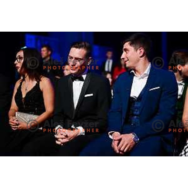 Alenka and Tone Vogrinec during Gala event The Night of the Champions in Ljubljana, Slovenia on May 9, 2023