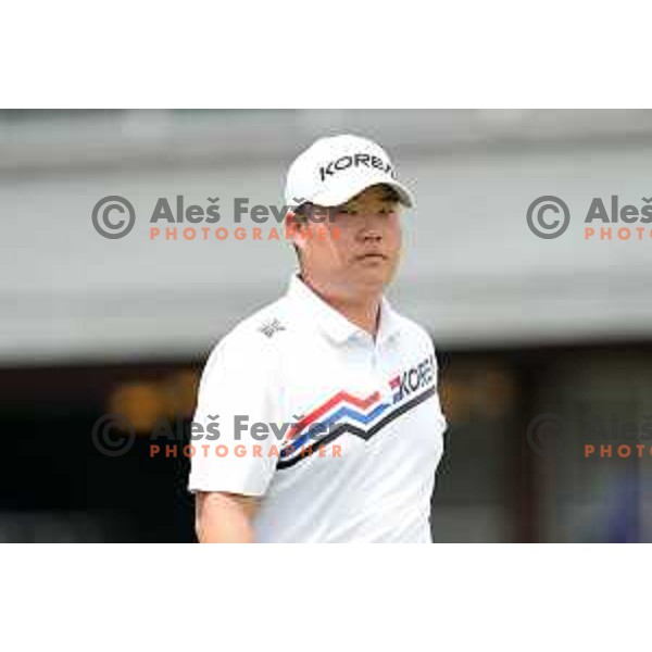 plays in the third round of the Olympic Golf tournament at Kasumigaseki Country Club at Tokyo 2020 Summer Olympic Games, Japan on July 31, 2021 